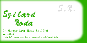 szilard noda business card